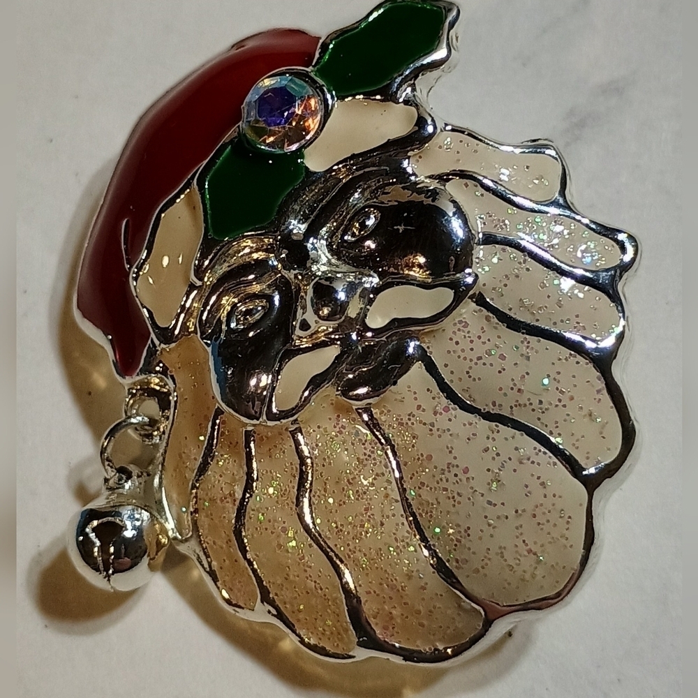 Festive Santa Claus Pin